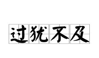 过犹不及的及是什么意思 过犹不及的及是什么意思这个词是什么意思