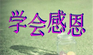 学会感恩作文600字初中 学会感恩作文