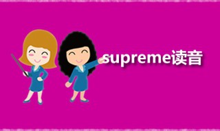 supreme怎么拼读 supreme读音