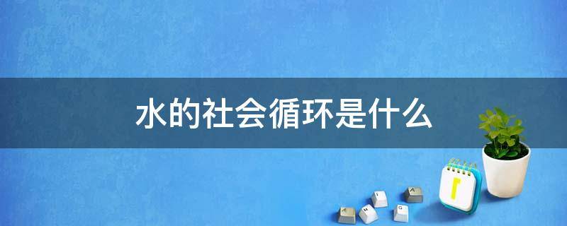 水的社会循环是什么 你认为什么是水的“社会循环”?