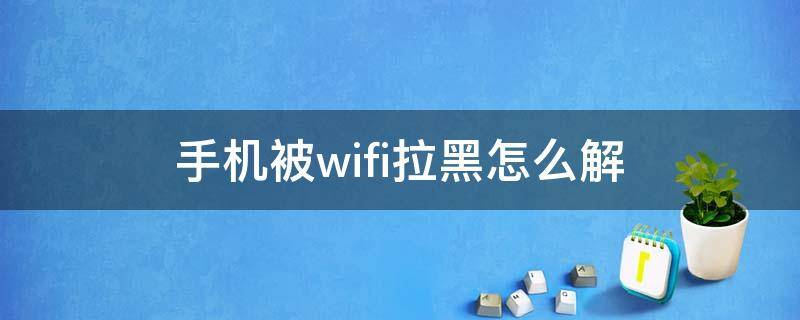 手机连接wifi被拉黑怎么解除 手机被wifi拉黑怎么解