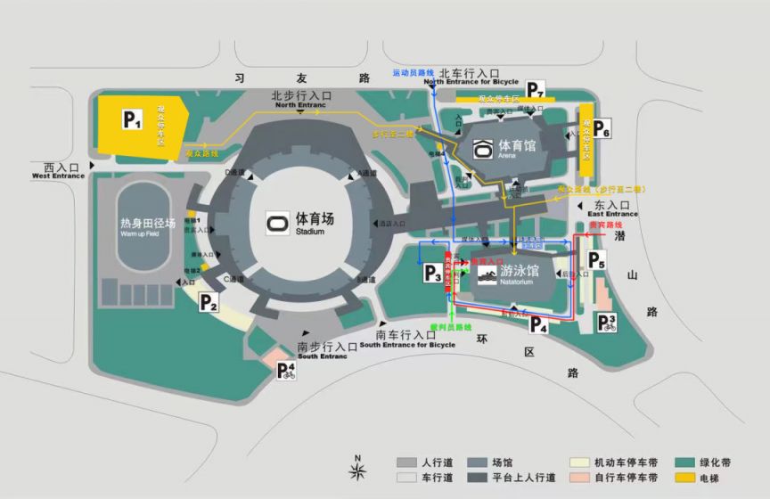 合肥体育中心游泳锦标赛观众座位分布图