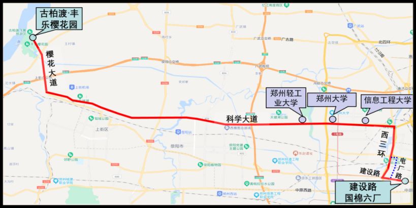 古柏渡丰乐樱花园3条赏樱专线具体是从什么地方可以坐车？