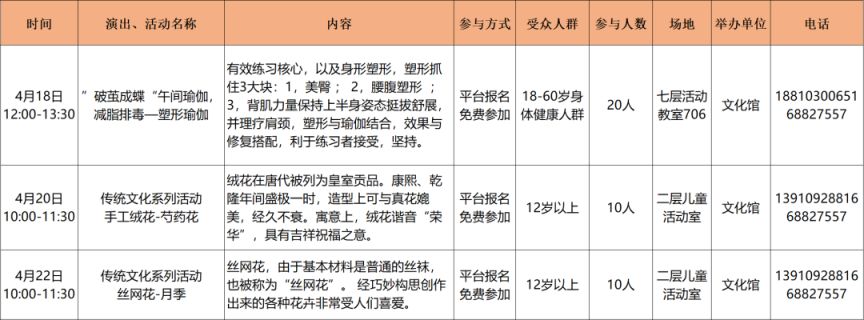 石景山文化节 4月17日至23日北京石景山文化活动预报