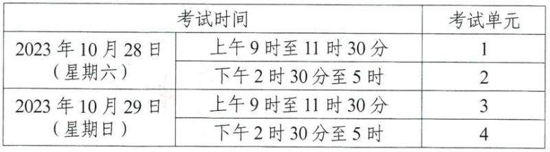 关于印发2023年10月全省高等教育自学考试课程安排及教材目录的通知