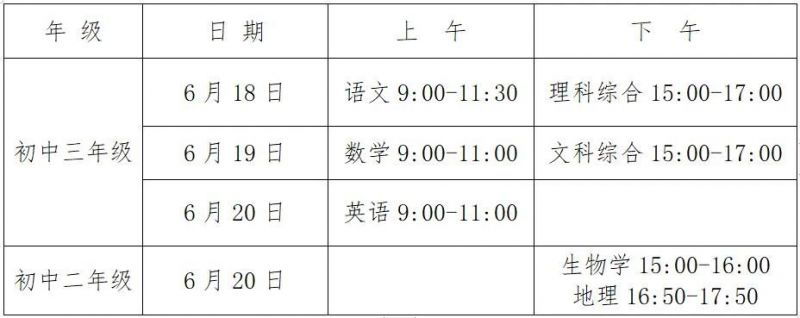 望城区中考时间 2023长沙望城区中考考试安排