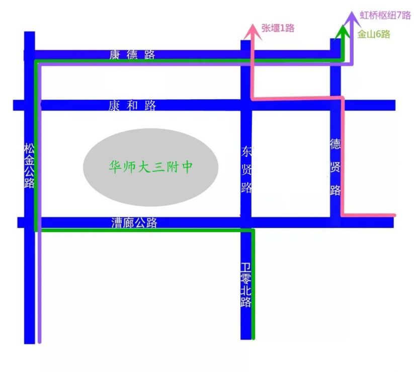 2023上海高考金山区交通管制公交线路调整