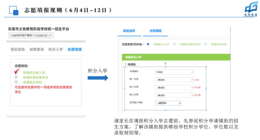 2023非东莞户籍学生义务教育入学志愿填报指引