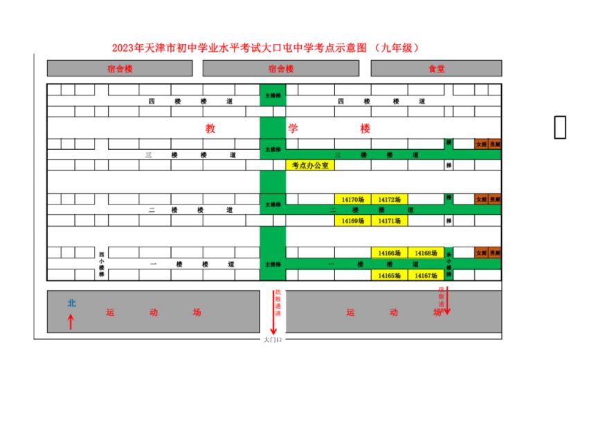 2023年天津市宝坻区中考考点汇总 宝坻中考考场