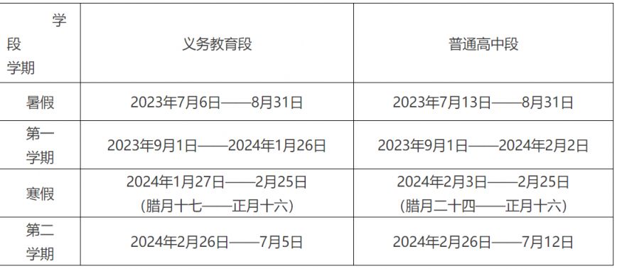 淄博小学2024年寒假放假时间是多少 淄博小学2024年寒假放假时间