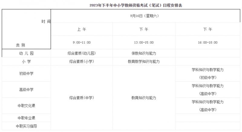 2023年下半年安徽芜湖教资笔试准考证打印时间及官网入口