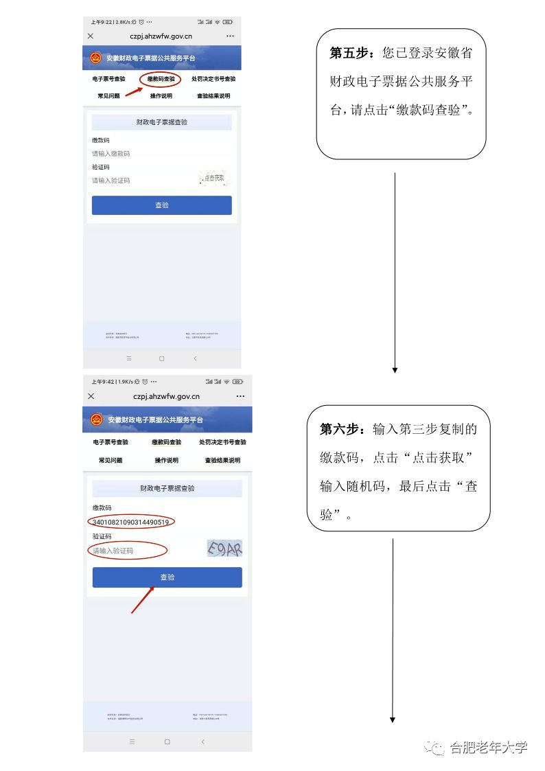 老年大学 合肥 合肥老年大学电子票据查验流程