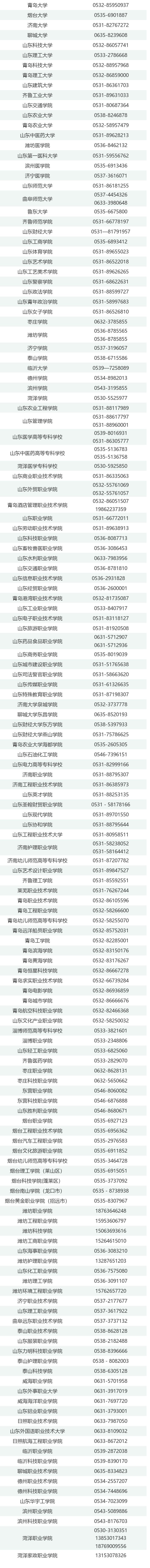 2023山东各高校暑期学生资助热线电话 关于印发山东省学生资助资金管理办法的通知