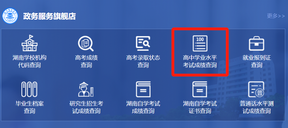 附入口 2023年湖南教育政务网衡阳学考成绩查询指南